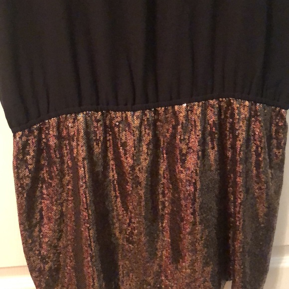 Black with gold sequence dress - Picture 2 of 4